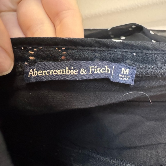 Abercrombie & Fitch Black and White Polka Dot Romper - Picture 6 of 6